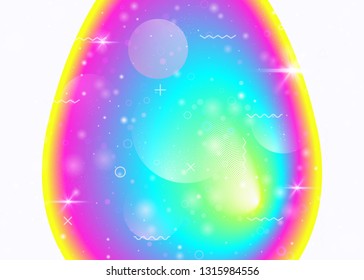 Fluid dynamic background with vibrant rainbow gradients. Dynamic hologram. Holographic cosmos. Design template for web app, annual report and banner. Rainbow fluid dynamic.