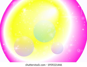 Fluid dynamic background with vibrant rainbow gradients. Dynamic hologram. Holographic cosmos. Design layout for banner, brochure and placard. Multicolor fluid dynamic.