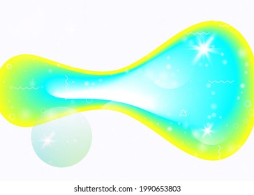 Fluid dynamic background with vibrant rainbow gradients. Dynamic hologram. Holographic cosmos. Design layout for flyer, book and banner. Trendy fluid dynamic.