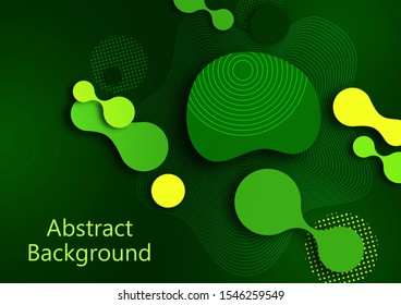 Fluid dynamic background for websites, landing page or business presentation. Abstract geometric wallpaper. Fashionable wavy shapes. Vector illustration.