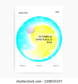 Fluid dynamic. Chemical design. Wavy layered hologram. Soft banner. Modern holographic gradient, blur, mesh, blend. Futuristic background. Fluid dynamic with shapes and elements.