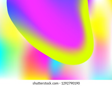 Fluid dynamic. Circle report, banner composition. Vivid gradient mesh. Holographic 3d backdrop with modern trendy blend. Fluid dynamic background with liquid shapes and elements.