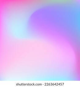 Fluid Dynamic Cold Liquid Neon Gradient Backdrop. Sky Water Vibrant Pink Blurred Swirl Gradient Mesh. Vivid Multicolor Colorful Bright Light Background. Pastel Curve Color Wavy Smooth Surface.