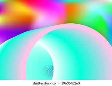 Fluid dynamic. Colorful certificate, flyer template. Vivid gradient mesh. Holographic 3d backdrop with modern trendy blend. Fluid dynamic background with liquid shapes and elements.