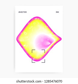 Fluid dynamic. Futuristic background. Cosmic layered hologram. Soft invitation. Modern holographic gradient, blur, mesh, blend. Digital concept. Fluid dynamic with shapes and elements.