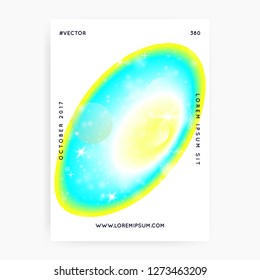 Fluid dynamic. Futuristic background. Neon layered hologram. Soft flyer. Modern holographic gradient, blur, mesh, blend. Pop composition. Fluid dynamic with shapes and elements.