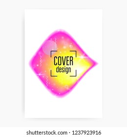 Fluid dynamic. Futuristic background. Vivid frame. Creative layered hologram. Soft banner. Modern holographic gradient, blur, mesh, blend. Fluid dynamic with shapes and elements.