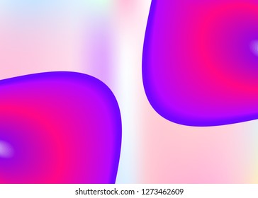 Fluid dynamic. Holographic 3d backdrop with modern trendy blend. Colorful flyer, report frame. Vivid gradient mesh. Fluid dynamic background with liquid shapes and elements.