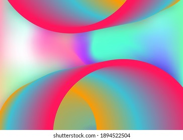 Fluid dynamic. Holographic 3d backdrop with modern trendy blend. Vivid gradient mesh. Molecular wallpaper, report frame. Fluid dynamic background with liquid shapes and elements.