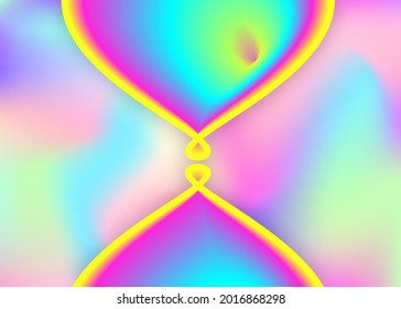 Fluid dynamic. Holographic 3d backdrop with modern trendy blend. Vivid gradient mesh. Creative invitation, report frame. Fluid dynamic background with liquid shapes and elements.