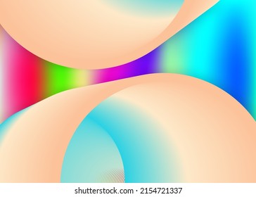 Fluid dynamic. Holographic 3d backdrop with modern trendy blend. Vivid gradient mesh. Molecular card, flyer frame. Fluid dynamic background with liquid shapes and elements.