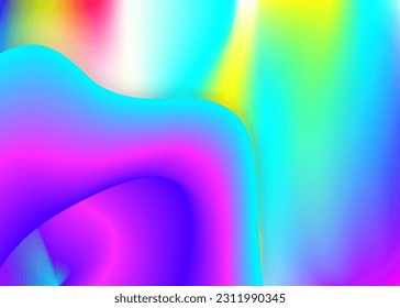 Fluid dynamic. Holographic 3d backdrop with modern trendy blend. Soft report, invitation composition. Vivid gradient mesh. Fluid dynamic background with liquid shapes and elements.