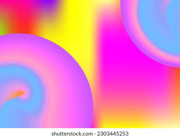 Fluid dynamic. Minimal magazine, report template. Vivid gradient mesh. Holographic 3d backdrop with modern trendy blend. Fluid dynamic background with liquid shapes and elements.