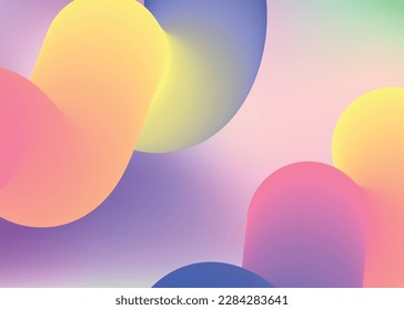 Fluid dynamic. Pop invitation, card composition. Holographic 3d backdrop with modern trendy blend. Vivid gradient mesh. Fluid dynamic background with liquid shapes and elements.
