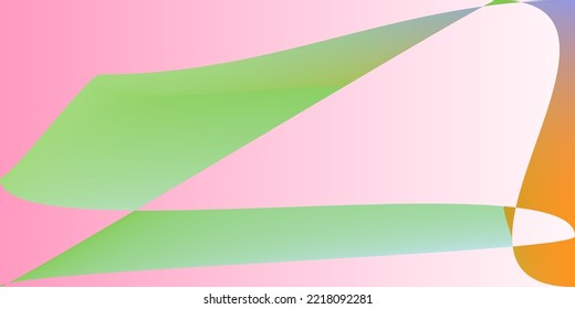 Fluid Dynamic Rainbow Layers Office Background. Technology Neon Shape Multicolor Smooth Surface. Modern Pastel Smooth Color Digital Gradient Mesh. Minimal Futuristic Pink Psychedelic Illustration.