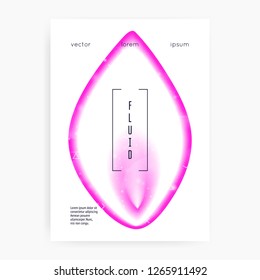 Fluid dynamic. Transparent design. Futuristic background. Transparent layered hologram. Soft poster. Modern holographic gradient, blur, mesh, blend. Fluid dynamic with shapes and elements.