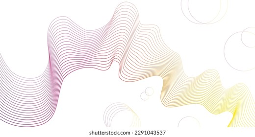 Fluid dynamic trendy lines template. Web design background. Creative graphic elements. Trendy gradient background. Minimal geometric cover. 3d futuristic concept. Vector digital graphic.