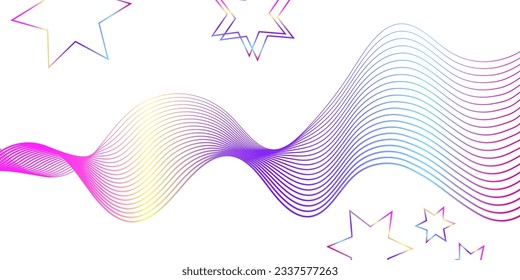 Fluid dynamic trendy lines template. Web design background. Creative graphic elements. Trendy gradient background. Minimal geometric cover. 3d futuristic concept. Vector digital graphic.