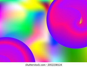 Fluid dynamic. Vibrant report, presentation template. Holographic 3d backdrop with modern trendy blend. Vivid gradient mesh. Fluid dynamic background with liquid shapes and elements.