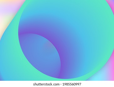 Fluid dynamic. Vivid gradient mesh. Geometric invitation, certificate composition. Holographic 3d backdrop with modern trendy blend. Fluid dynamic background with liquid shapes and elements.