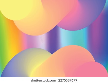 Fluid dynamic. Vivid gradient mesh. Futuristic book, banner template. Holographic 3d backdrop with modern trendy blend. Fluid dynamic background with liquid shapes and elements.