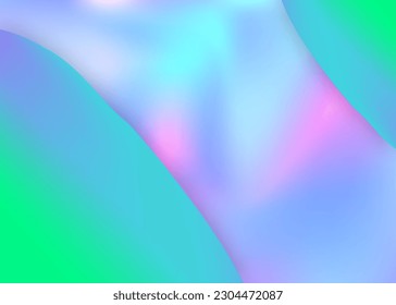 Fluid dynamic. Vivid gradient mesh. Creative flyer, banner layout. Holographic 3d backdrop with modern trendy blend. Fluid dynamic background with liquid shapes and elements.