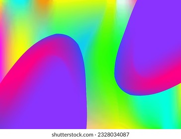 Fluid dynamic. Vivid gradient mesh. Holographic 3d backdrop with modern trendy blend. Futuristic flyer, certificate layout. Fluid dynamic background with liquid shapes and elements.