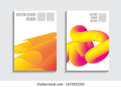 Plantilla de libro amarillo dinámico fluido. Diseño web de negocios creativos. Tapa geométrica luminosa moderna. 3d. estampado de moda. Afiche de inteligencia artificial. Líneas ventiladas elegantes. Fondo de degradado de fusión a la moda.