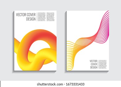  Plantilla de libro amarillo dinámico fluido. Líneas ventiladas elegantes. Fondo de degradado de fusión a la moda. Diseño web de negocios creativos.Tapa geométrica luminosa moderna. 3d. estampado de moda. Afiche de inteligencia artificial.