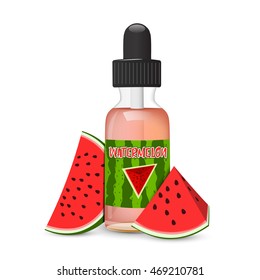 Fluid for E-cigarette. Vape. Vector illustration