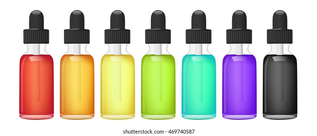 Fluid for E-cigarette. Vape. Vector illustration