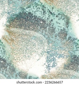 Fluid Elegant Pattern. Lavender Alcohol Ink Watercolor. Modern Abstract Repeat Green Water Color Marble. Gold Wall Paint. Floor Marble Watercolor. Blue Alcohol Ink Marble. Gold Abstract Background.