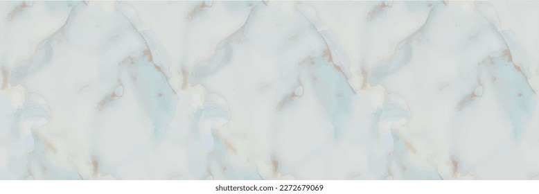 Fluid Elegant Texture. Marble Green Water Color. Bronze Vector Ink Watercolor. Foil Art Paint. Blue Oriental Background. Gold Marble Watercolor. Luxury Alcohol Ink Marble. Modern Seamless Template.