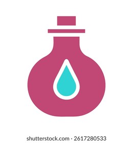 Fluid Flask Illustration of Science Equipment