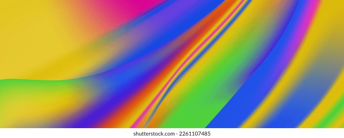 Fluid flow background. Fluid wave pattern. Summer poster. Colorful gradient. Abstract cover. Liquid wave. Vibrant color.
