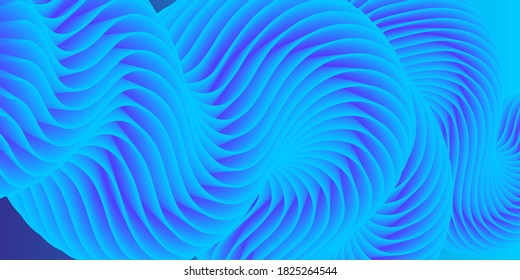 Fluid Flow. Blue Wave. Trendy Abstract Cover. Futuristic Design Poster. Blue Fluid Background.