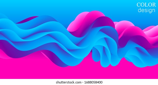 Fluid Flow. Liquid Color. Fluid Background. Colorful Futuristic Poster. Abstract Flow. Vibrant Color. Trendy Poster. Colorful Gradient. Ink In Water. 3d Wave. Fluid Colors. Liquid Shape. Flow Wave.