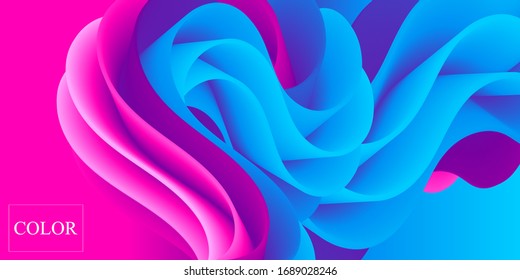  Flujo fluido. Color líquido. Fondo fluido. Cartel Futurista colorido. Flujo abstracto.Color vibrante. Afiche de moda. Degradado colorido. Tinta En El Agua. Ola 3d. Colores fluidos. Forma líquida. Ola de flujo.