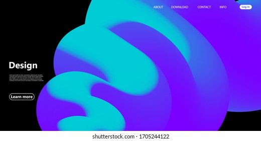 Fluid Flow. Liquid Color. Purple Background. Colorful Futuristic Poster. Abstract Flow. Vibrant Color. Trendy Poster. Colorful Gradient. Ink Liquid. 3d Wave. Fluid Colors. Vibrant Design. Flow Wave.