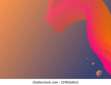 fluid flow liquid curve with dark gradient round dynamic and frame shape abstract background. flex wave graphic design for science banner, fantasy multicolored template. Vector illustration