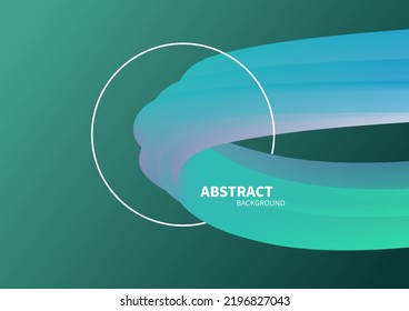fluid flow liquid curve with green blend dynamic gradient, frame shape abstract background.flex wave graphic design for science banner,multicolored internet network template.communicate signal vector