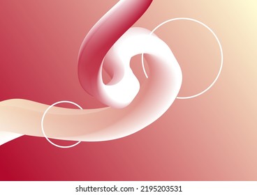 Flüssigkeitskurve mit roter Mischung dynamischer Farbverlauf, abstrakter Rahmenverlauf-Hintergrund.Flex-Wave-Grafik-Design für Wissenschaftsbanner,mehrfarbige Internet-Netzwerkvorlage.kommunizieren Signal