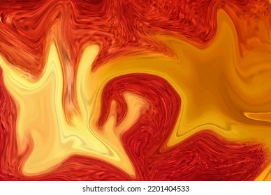 Fondo abstracto ondulado amarillo anaranjado de flujo fluido