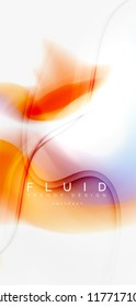 Fondo abstracto de onda fluida, diseño de tecnología vectorial