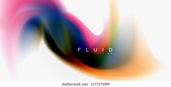 Abstrakter Hintergrund der Fließwelle, Vektorgrafik-Design