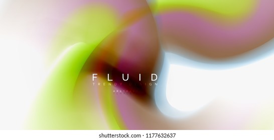 Abstrakter Hintergrund der Fließwelle, Vektorgrafik-Design