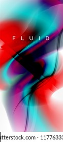 Fondo abstracto de onda fluida, diseño de tecnología vectorial