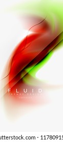 Abstrakter Hintergrund der Fließwelle, Vektorgrafik-Design