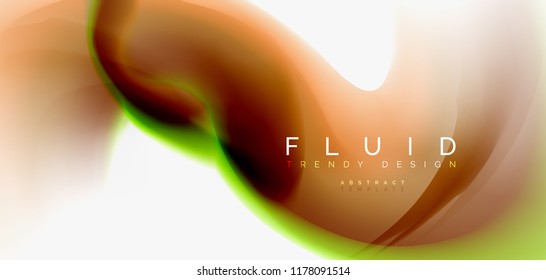 Fondo abstracto de onda fluida, diseño de tecnología vectorial
