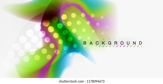 Abstrakter Hintergrund der Fließwelle, Vektorgrafik-Design